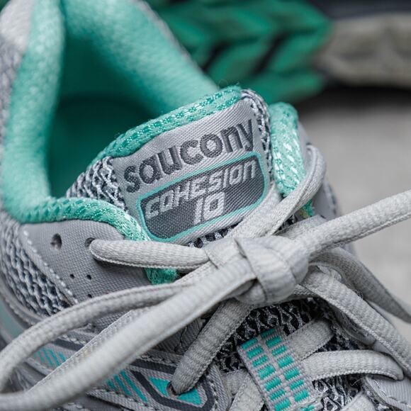 Saucony Cohesion 10 Gray Green Running Shoes Sneakers Womens Size 8 - Picture 16 of 16